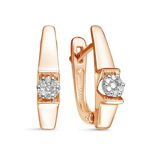 Серьги из золота с бриллиантами