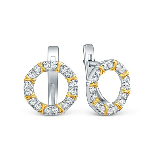 Серьги серебряные 2-507рз200
