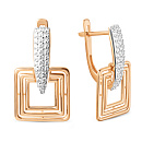 Серьги золотые 024992-1102 | Серьги золотые 024992-1102 купить по цене 60690 руб. в ювелирном магазине ⭐️ «Золотая Подкова»