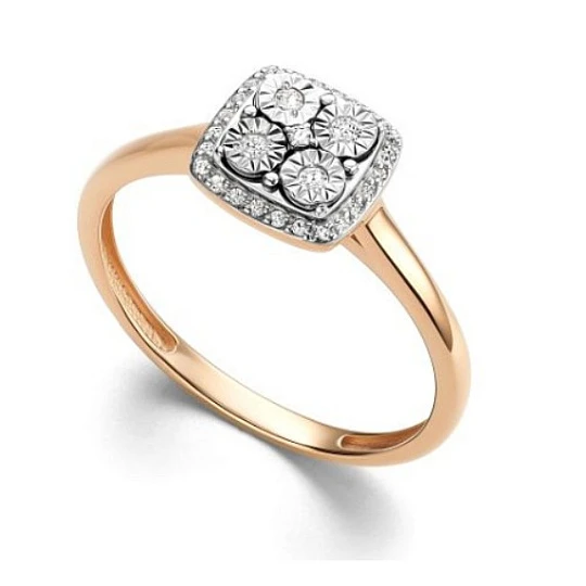 Кольцо золотое 16016-100 | Золотые кольца купить по выгодной цене в ювелирном магазине ⭐️ «Золотая Подкова»