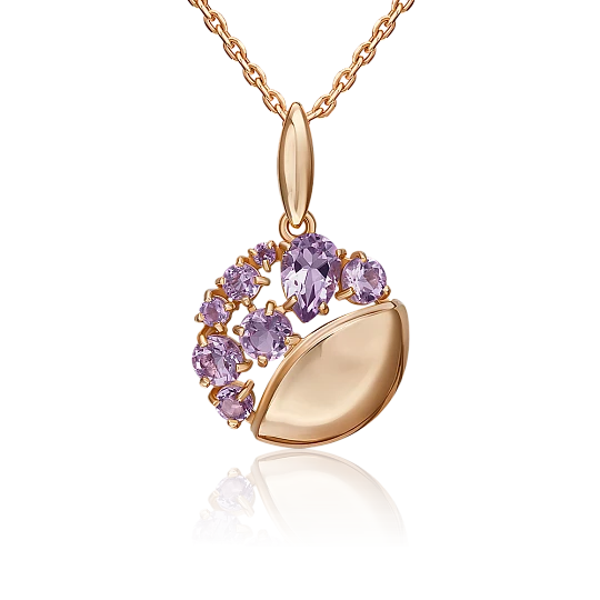 Подвеска золотая 03-3563-00-203-1110 | Подвески и кулоны с аметистом купить по выгодной цене в ювелирном магазине ⭐️ «Золотая Подкова» Подвеска золотая 03-3563-00-203-1110 | Подвески и кулоны с аметистом купить по выгодной цене в ювелирном магазине ⭐️ «Золотая Подкова»