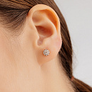 Серьги золотые 25363-100
