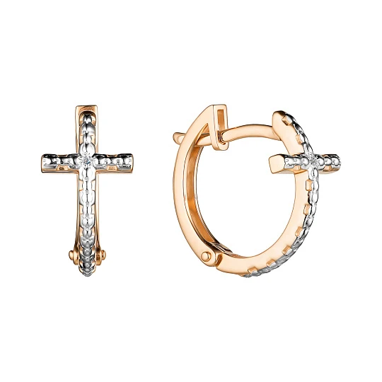 Серьги золотые 24440-100 | Ювелирные изделия в сети Золотая Подкова