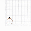 Кольцо золотое Т14601А858-01-02 | Кольцо золотое Т14601А858-01-02 купить по цене 76207 руб. в ювелирном магазине ⭐️ «Золотая Подкова»