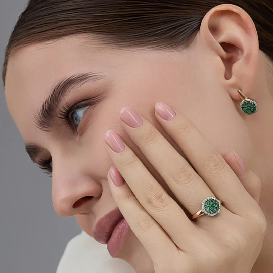 Серьги золотые 25977-101