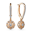 Серьги золотые 24412-100 | Серьги золотые 24412-100 купить по цене 110655 руб. в ювелирном магазине ⭐️ «Золотая Подкова»