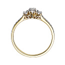 Кольцо золотое 15356-300 | Кольцо золотое 15356-300 купить по цене 105446 руб. в ювелирном магазине ⭐️ «Золотая Подкова»