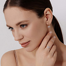 Серьги золотые 25457-100 | Серьги золотые 25457-100 купить по цене 238624 руб. в ювелирном магазине ⭐️ «Золотая Подкова»