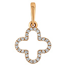 Подвеска золотая 106048-1102 | Подвеска золотая 106048-1102 купить по цене 13710 руб. в ювелирном магазине ⭐️ «Золотая Подкова»