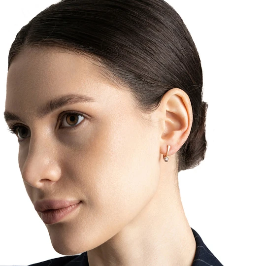 Серьги золотые 12-0810-1000 | Женские золотые серьги купить по выгодной цене в ювелирном магазине ⭐️ «Золотая Подкова»