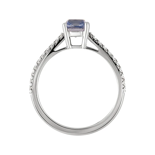 Кольцо золотое 920484Б.Сапфир гт. | Кольца с фианитом купить по выгодной цене в ювелирном магазине ⭐️ «Золотая Подкова»