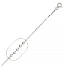 Браслет серебряный CPD180B-Rd | Браслет серебряный CPD180B-Rd купить по цене 534 руб. в ювелирном магазине ⭐️ «Золотая Подкова»