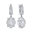 Серьги серебряные 12-792-21500 | Серьги серебряные 12-792-21500 купить по цене 10954 руб. в ювелирном магазине ⭐️ «Золотая Подкова»