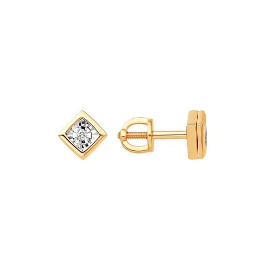 Серьги из золота с бриллиантами