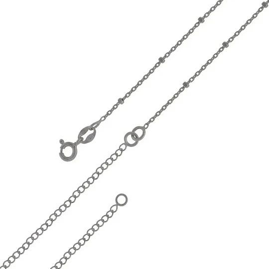 Цепь серебряная 6471R21041417L80 | Длинные колье купить по выгодной цене в ювелирном магазине ⭐️ «Золотая Подкова»