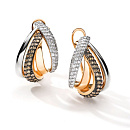 Серьги золотые 25499-117 | Серьги золотые 25499-117 купить по цене 288015 руб. в ювелирном магазине ⭐️ «Золотая Подкова»