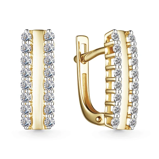 Серьги золотые 25829-300