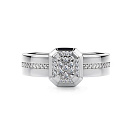 Кольцо золотое 15741-200 | Кольцо золотое 15741-200 купить по цене 74895 руб. в ювелирном магазине ⭐️ «Золотая Подкова»