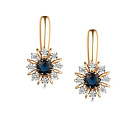 Серьги золотые 25940-102 | Серьги золотые 25940-102 купить по цене 126097 руб. в ювелирном магазине ⭐️ «Золотая Подкова»