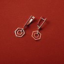 Серьги золотые 500102-1102 | Серьги золотые 500102-1102 купить по цене 37800 руб. в ювелирном магазине ⭐️ «Золотая Подкова»