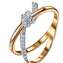 Кольцо золотое К132-3002 | Кольцо золотое К132-3002 купить по цене 49360 руб. в ювелирном магазине ⭐️ «Золотая Подкова»