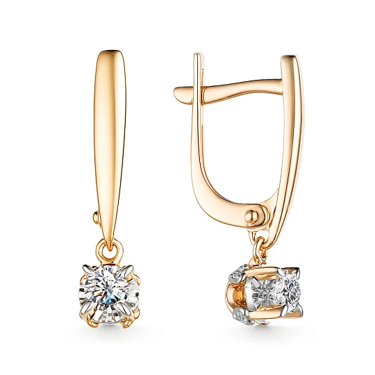 Серьги из золота с бриллиантами