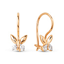 Серьги золотые 022772-1102 | Серьги золотые 022772-1102 купить по цене 16279 руб. в ювелирном магазине ⭐️ «Золотая Подкова»