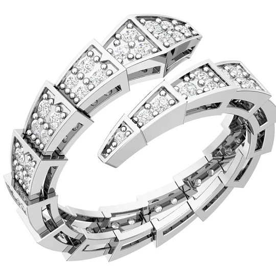 Кольцо серебряное 1101538-00775 | Кольца с фианитом купить по выгодной цене в ювелирном магазине ⭐️ «Золотая Подкова»