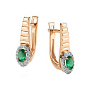Серьги золотые 26223-101 | Серьги золотые 26223-101 купить по цене 80500 руб. в ювелирном магазине ⭐️ «Золотая Подкова»