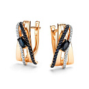 Серьги золотые 25812-102 | Серьги золотые 25812-102 купить по цене 159371 руб. в ювелирном магазине ⭐️ «Золотая Подкова»