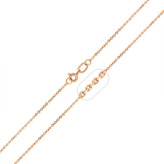 Цепь золотая ЦЯК10114040 | Ювелирные изделия от бренда Каратов 💍 купить по доступной цене в ювелирной сети «Золотая Подкова»