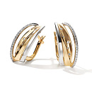 Серьги золотые 25795-100 | Серьги золотые 25795-100 купить по цене 153990 руб. в ювелирном магазине ⭐️ «Золотая Подкова»