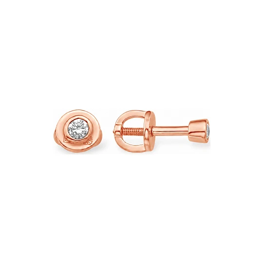 Серьги из золота с бриллиантами