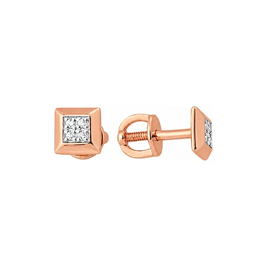 Серьги из золота с бриллиантами