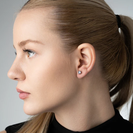 Серьги золотые 930454Б.Сапфир гт. | Серьги с сапфиром купить по выгодной цене в ювелирном магазине ⭐️ «Золотая Подкова»