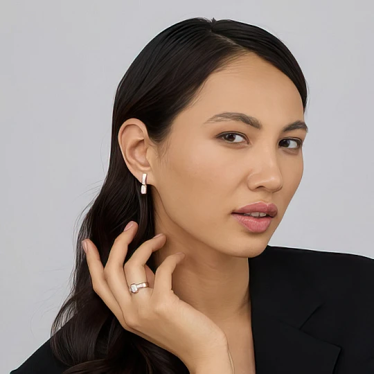 Серьги золотые 25743-100