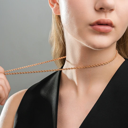 Цепь золотая ЦПКД40110050 | Золотые цепи купить по выгодной цене в ювелирном магазине ⭐️ «Золотая Подкова»