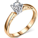 Кольцо золотое К132-1934 | Кольцо золотое К132-1934 купить по цене 52650 руб. в ювелирном магазине ⭐️ «Золотая Подкова»