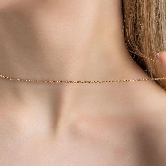 Цепь золотая ЦЯК10114040 | Ювелирные изделия от бренда Каратов 💍 купить по доступной цене в ювелирной сети «Золотая Подкова»