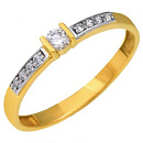 Кольцо золотое 821434 | Кольцо золотое 821434 купить по цене 35325 руб. в ювелирном магазине ⭐️ «Золотая Подкова»