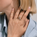 Кольцо золотое 902271-1102 | Кольцо золотое 902271-1102 купить по цене 86625 руб. в ювелирном магазине ⭐️ «Золотая Подкова»