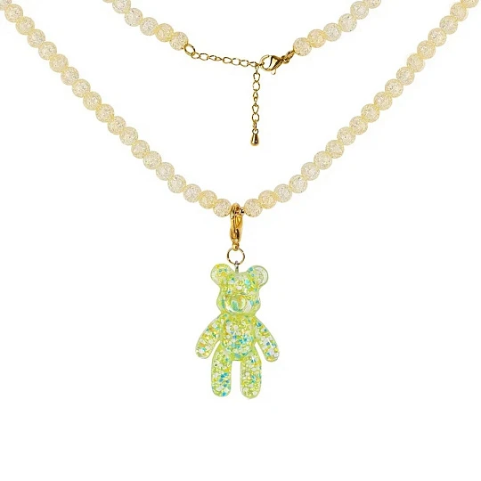 Колье стальное Su6ye-B01Nye-Y | Стальные колье купить по выгодной цене в ювелирном магазине ⭐️ «Золотая Подкова»