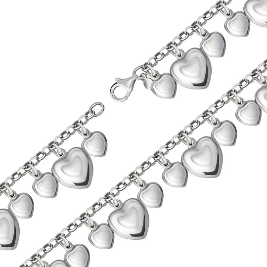 Браслет серебряный 0382R482L19 | Браслеты купить по доступной цене в ювелирном магазине «Золотая Подкова»