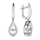 Серьги золотые 25863-200 | Серьги золотые 25863-200 купить по цене 214032 руб. в ювелирном магазине ⭐️ «Золотая Подкова»