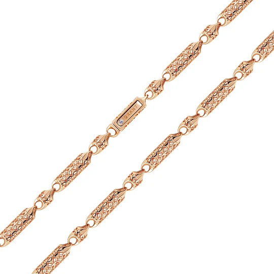 Цепь золотая 0577592 | Цепи с бриллиантами купить по выгодной цене в ювелирном магазине ⭐️ «Золотая Подкова»