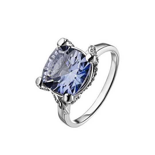 Кольцо серебряное PRG2955-MQ | Кольца с кварцем купить по выгодной цене в ювелирном магазине ⭐️ «Золотая Подкова»