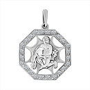 Подвеска серебряная 8401с водол. Водолей | Подвеска серебряная 8401с водол. Водолей купить по цене 1086 руб. в ювелирном магазине ⭐️ «Золотая Подкова»