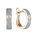 Серьги золотые 25591-100 | Серьги золотые 25591-100 купить по цене 126030 руб. в ювелирном магазине ⭐️ «Золотая Подкова»