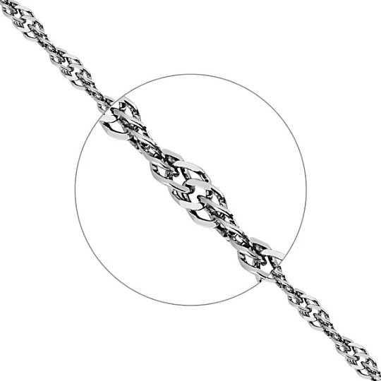 Браслет серебряный Б1ПН27РО040040 | Ювелирные изделия от бренда Каратов 💍 купить по доступной цене в ювелирной сети «Золотая Подкова»