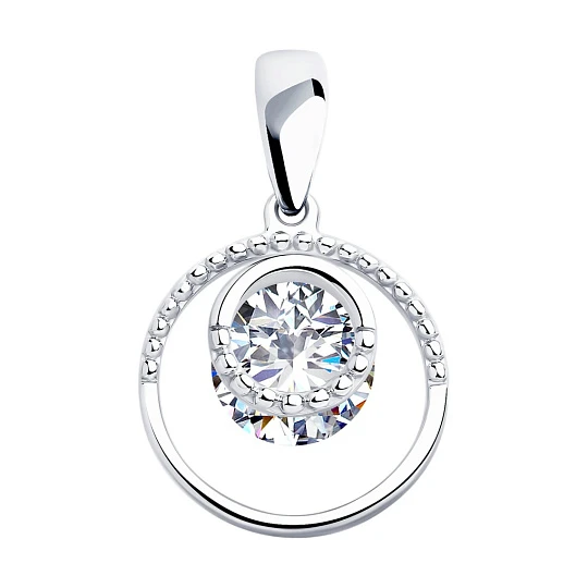 Подвеска серебряная 94032242 | Ювелирные изделия От «соколов» купить по выгодной цене в ювелирном магазине ⭐️ «Золотая Подкова»